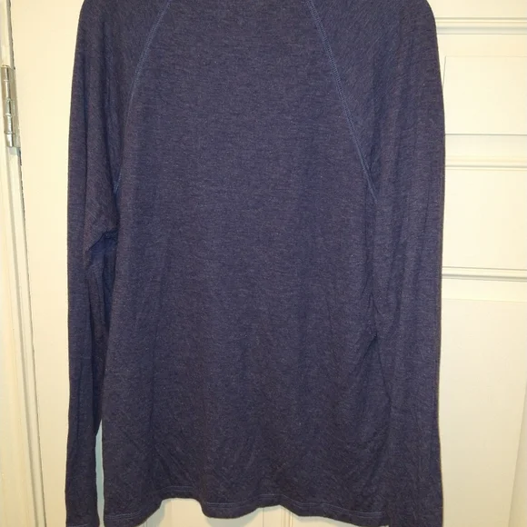 Faherty Cloud Cotton Henley Blue Long Sleeve Shirt Men's sz Large. - Picture 2 of 6